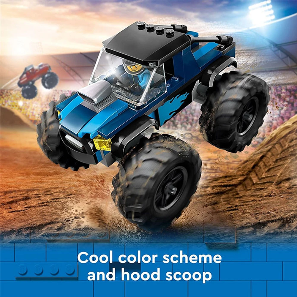 LEGO City Blue Monster Truck Off Road Toy Playset with a Driver Minifigure