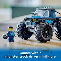 LEGO City Blue Monster Truck Off Road Toy Playset with a Driver Minifigure