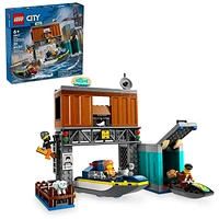 LEGO City Police Speedboat and Crooks Hideout Boat Toy