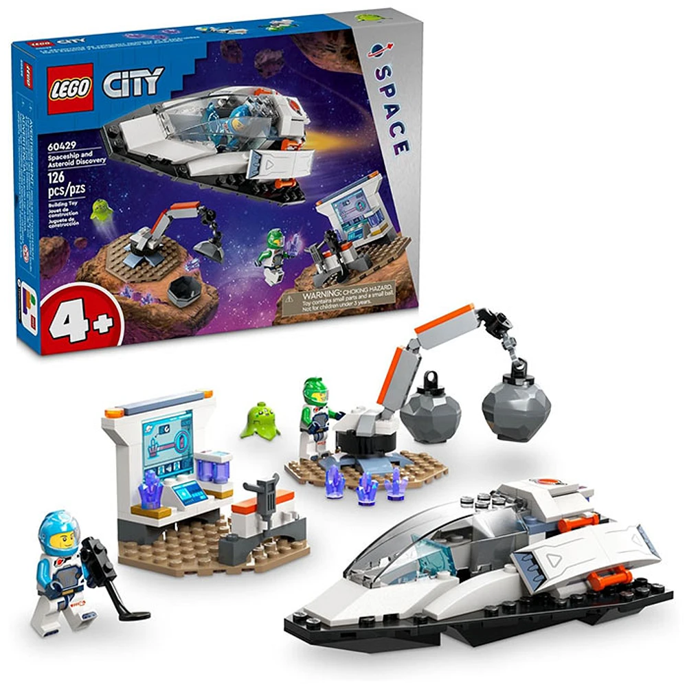 LEGO City Spaceship and Asteroid Discovery Toy Building Set