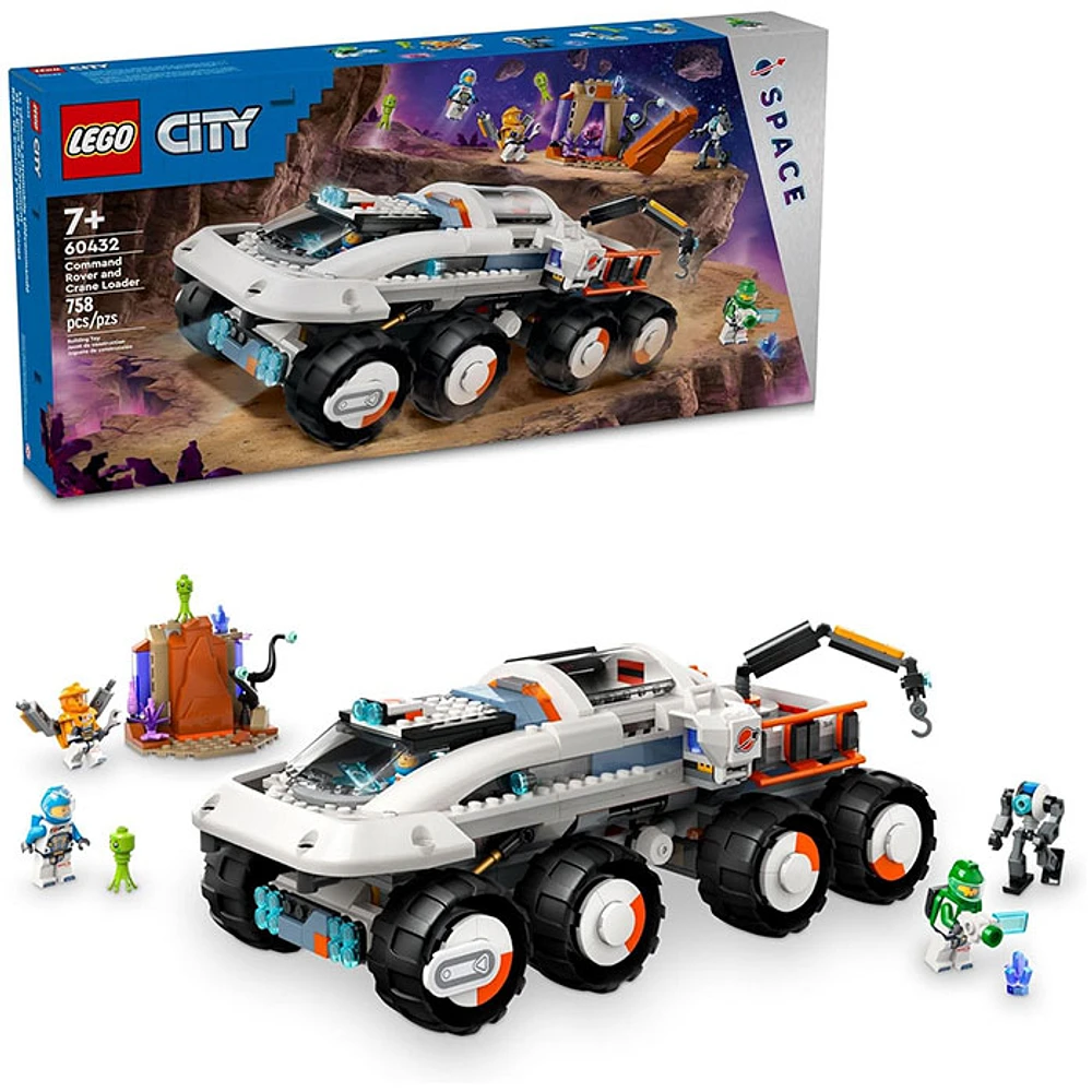 LEGO City Command Rover and Crane Loader Outer Space Toy Building Set