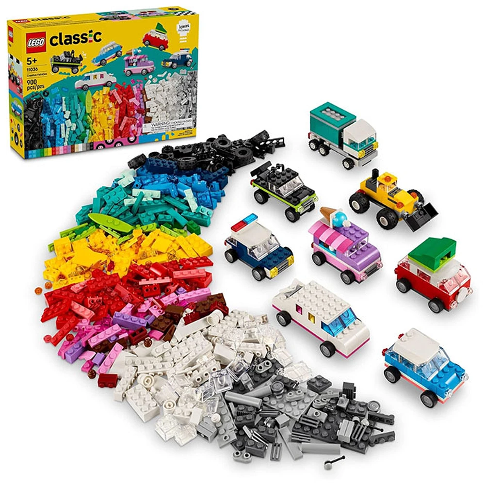 LEGO Classic Creative Vehicles, Colorful Construction Brick Building Kit