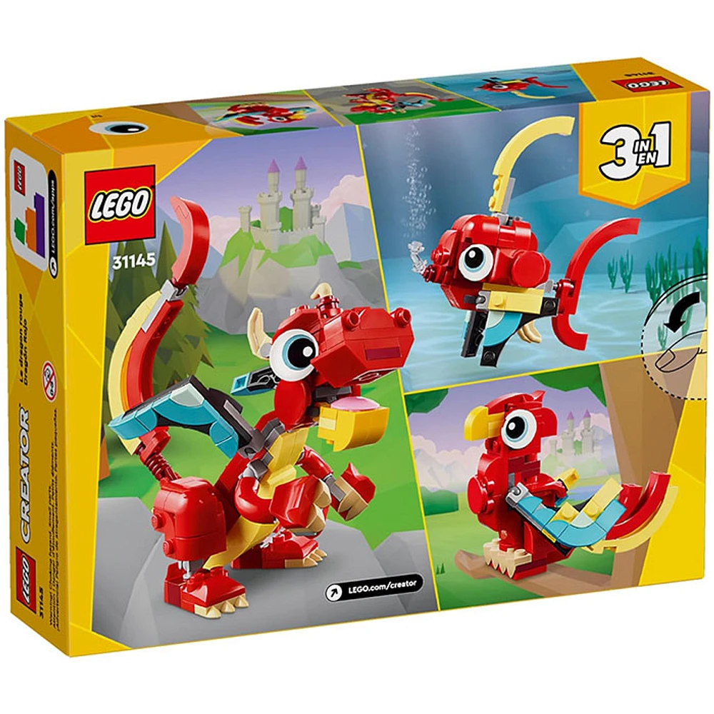 LEGO Creator 3 in 1 Red Dragon Toy