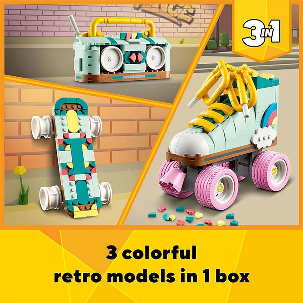 LEGO Creator 3 in 1 Retro Roller Skate Building Kit