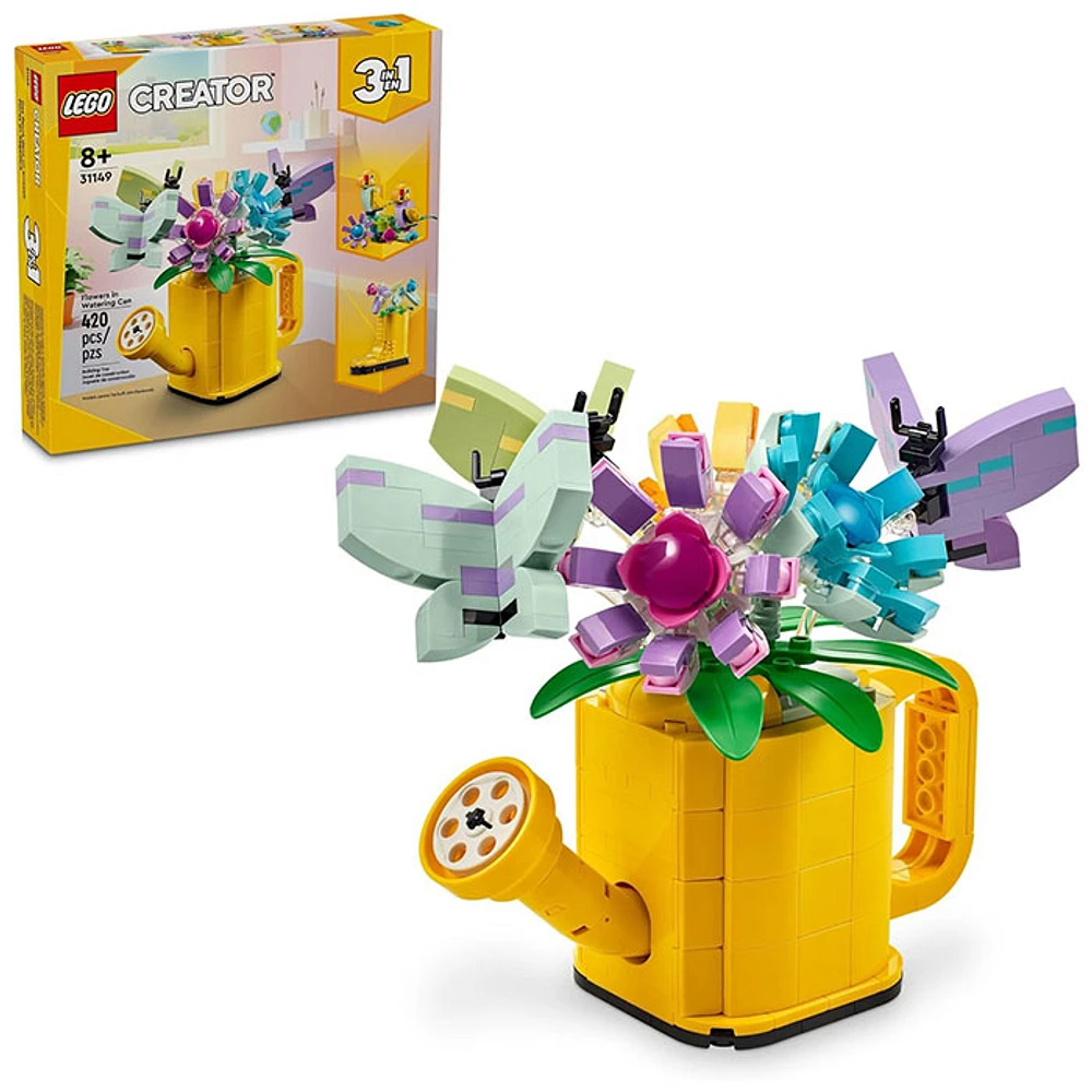 LEGO Creator 3 in 1 Flowers in Watering Can Building Toy