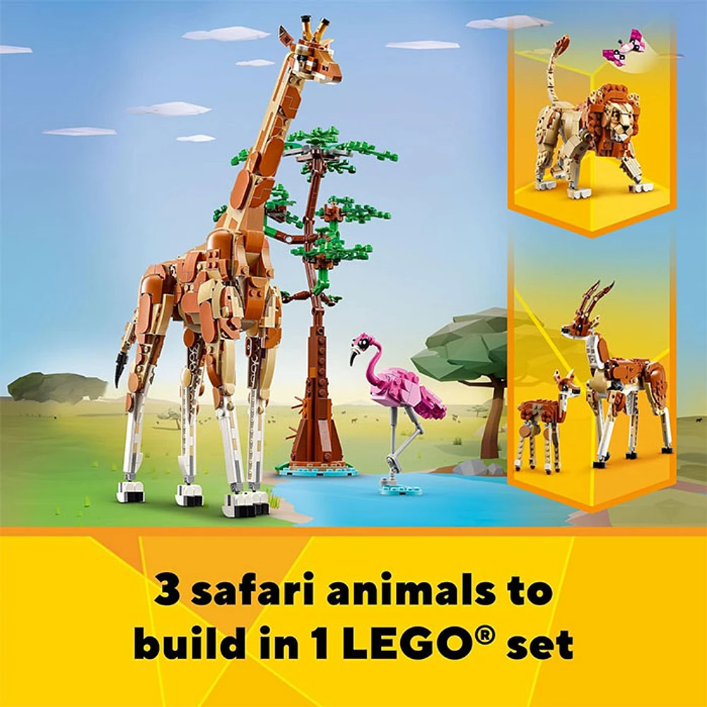 LEGO Creator 3 in 1 Wild Safari Animals