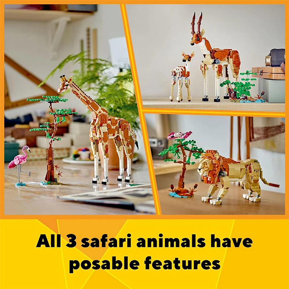 LEGO Creator 3 in 1 Wild Safari Animals