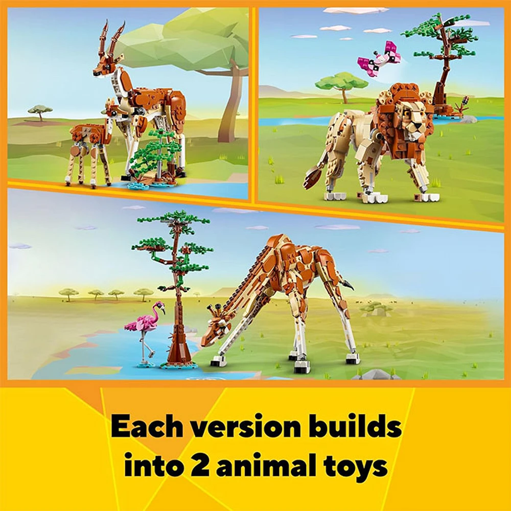 LEGO Creator 3 in 1 Wild Safari Animals