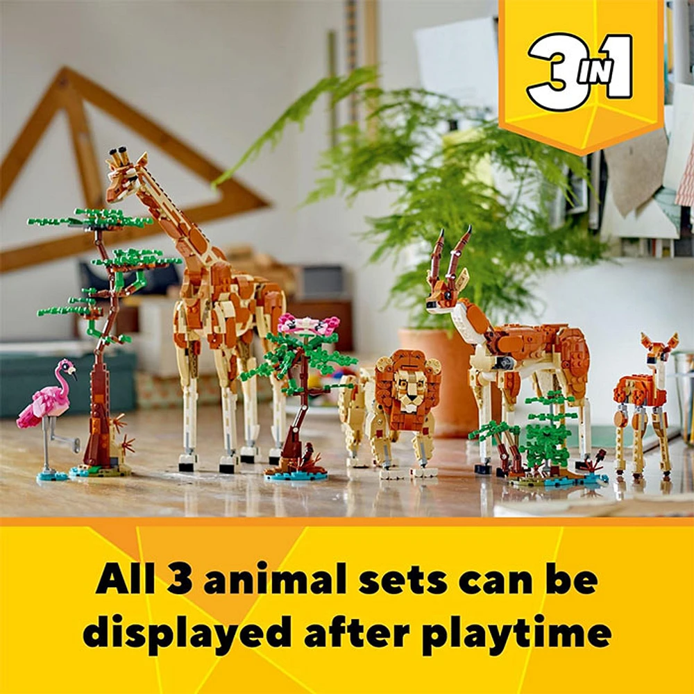 LEGO Creator 3 in 1 Wild Safari Animals