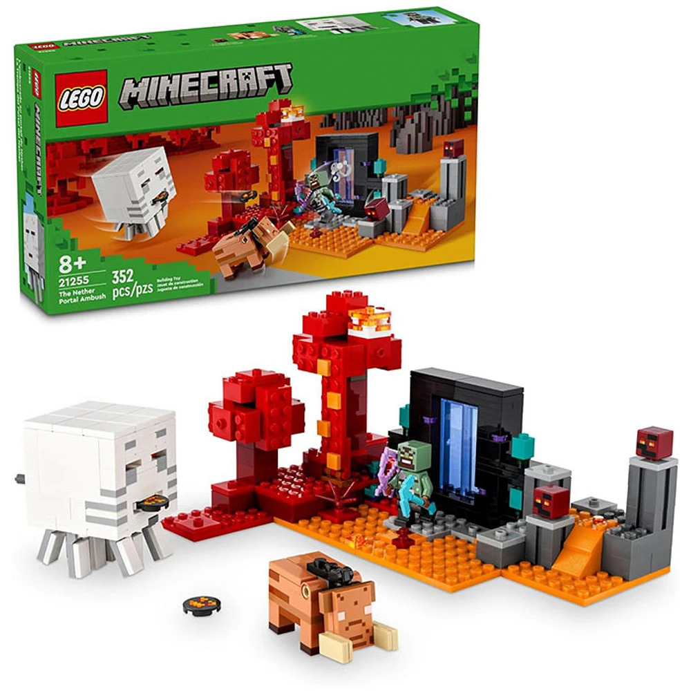 LEGO Minecraft The Nether Portal Ambush Adventure Set