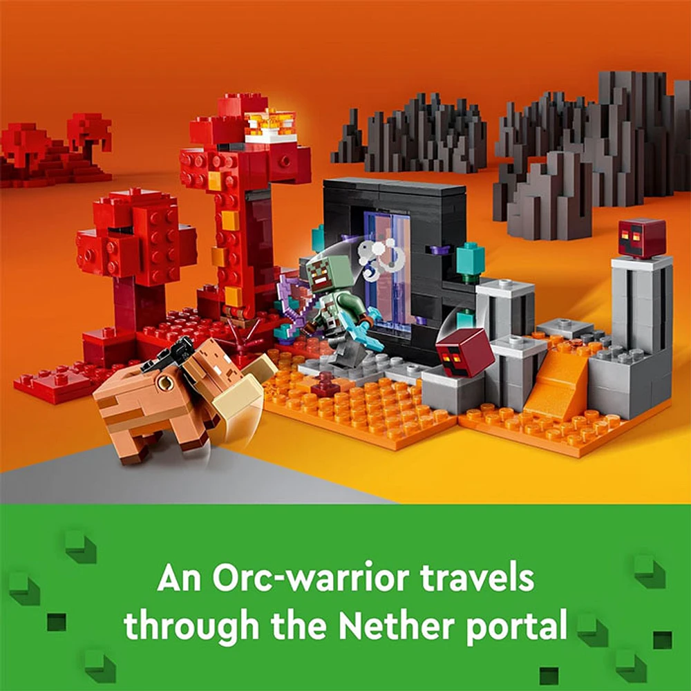 LEGO Minecraft The Nether Portal Ambush Adventure Set