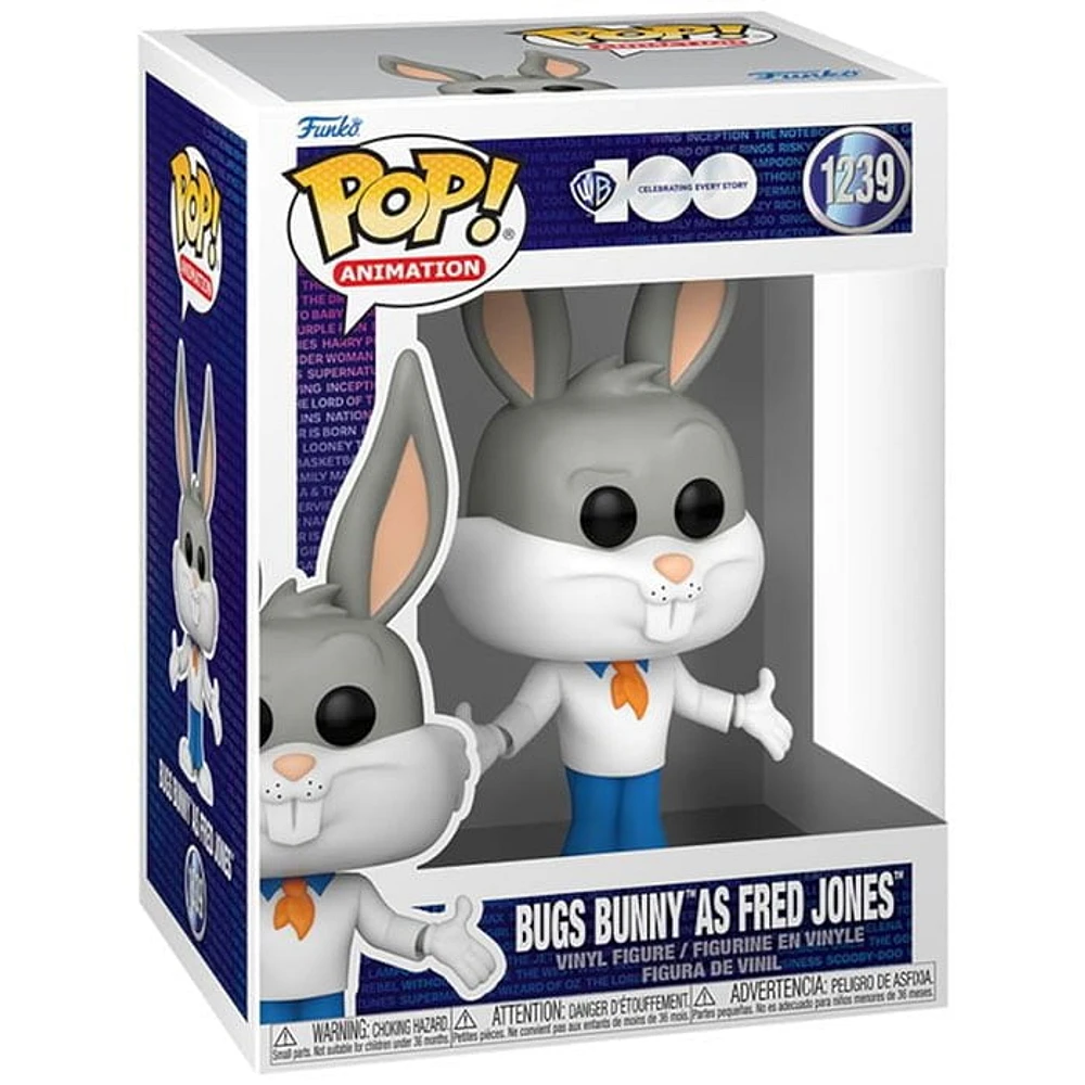 Funko Pop! Bugs Bunny as Fred Jones Animation WB 100 Looney Tunes