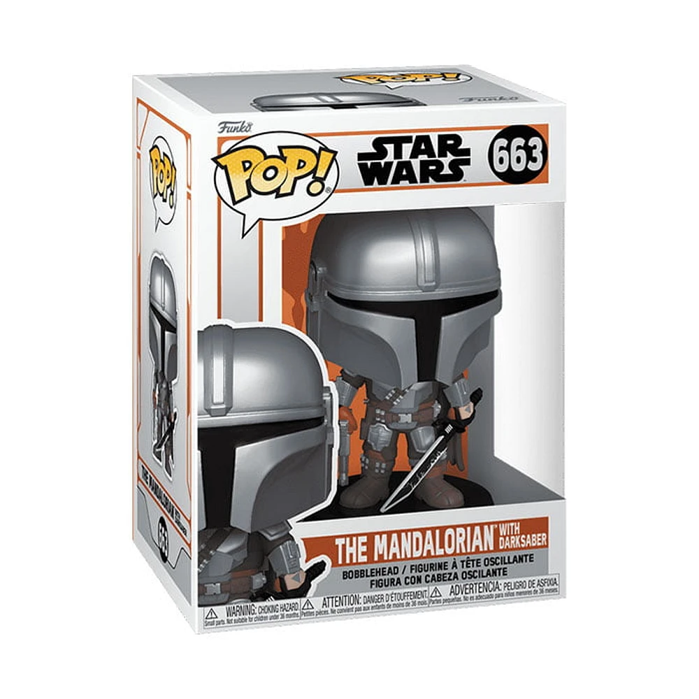 Funko Pop! The Mandalorian with Darksaber From Star Wars