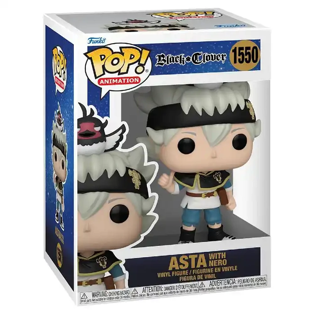 Funko Pop! Black Clover W3 Asta with Nero