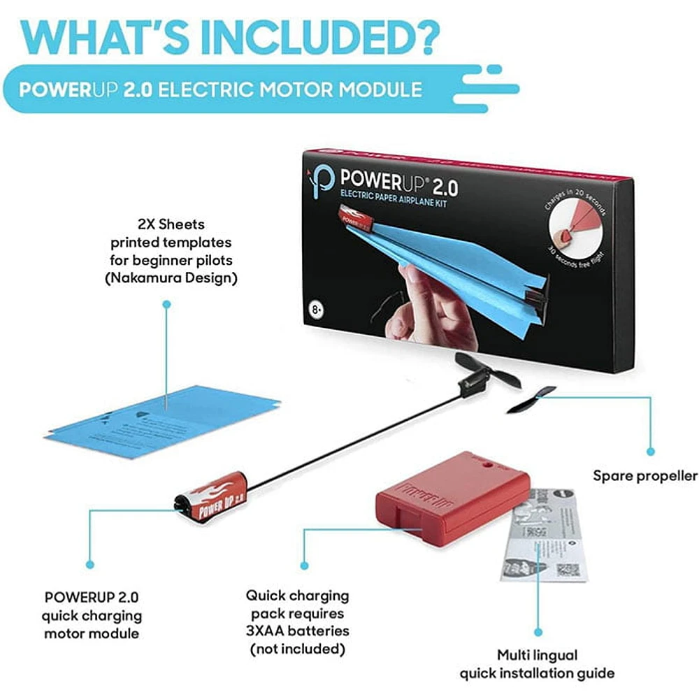 POWER UP 2.0 Paper Airplane Conversion Kit