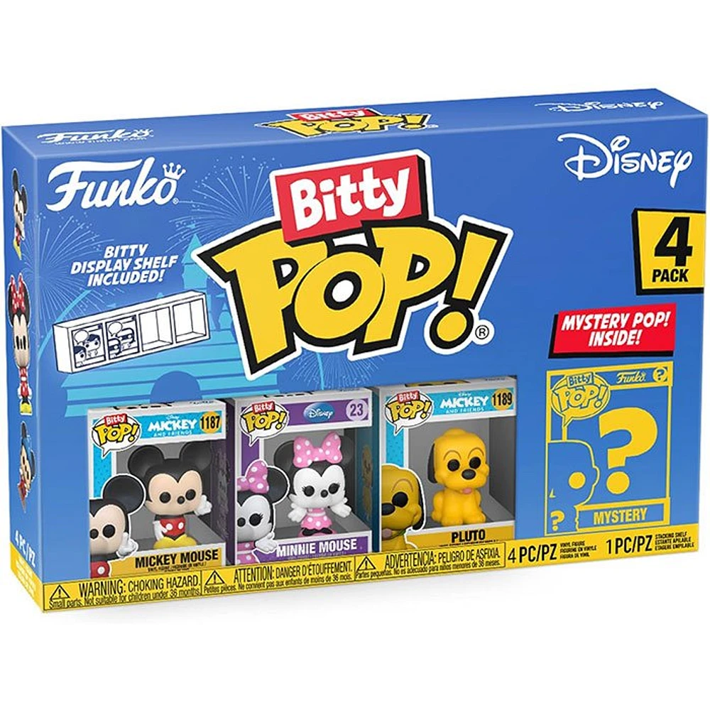 Funko Bitty Pop!! Disney Mini Collectible Toys 4-Pack Series 1