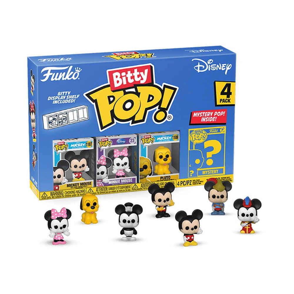 Funko Bitty Pop!! Disney Mini Collectible Toys 4-Pack Series 1