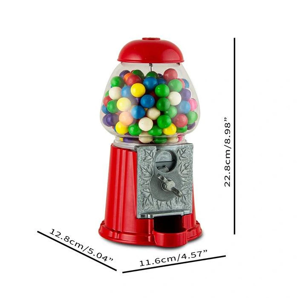 Tradeopia 9-inch Coin Free Gumball Machine Fashioned Metal (Gum Balls Not Included)