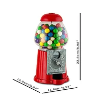 Tradeopia 9-inch Coin Free Gumball Machine Fashioned Metal (Gum Balls Not Included)