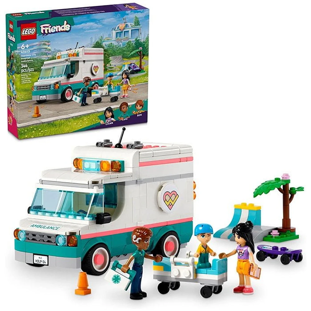 LEGO Friends Heartlake City Hospital Ambulance Set with 3 Characters