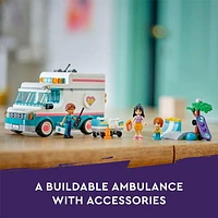 LEGO Friends Heartlake City Hospital Ambulance Set with 3 Characters