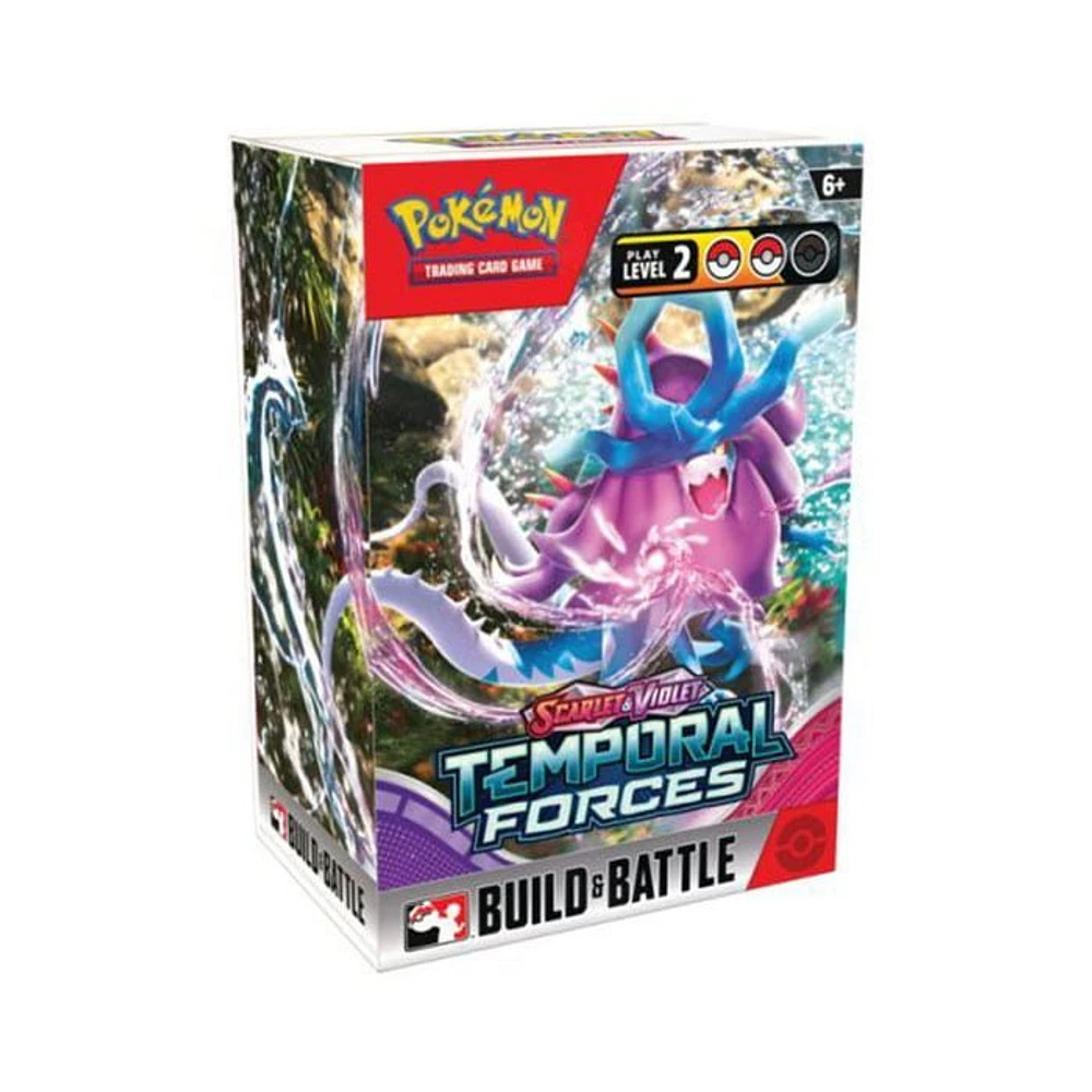 Pokemon TCG Scarlet and Violet 5 Temporal Forces Build and Battle Box Display