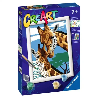 Ravensburger CreArt Cute Giraffes Paint with Frame