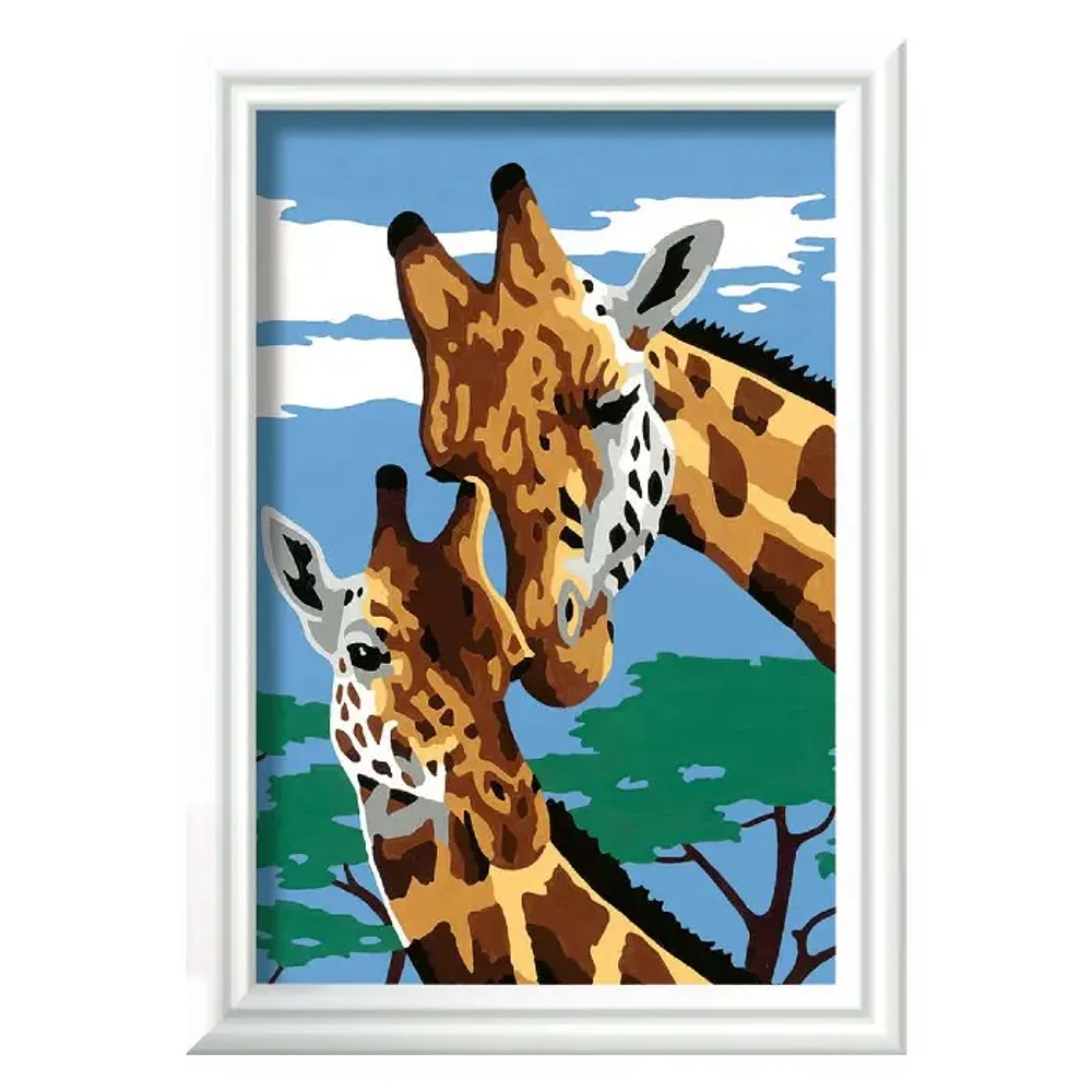 Ravensburger CreArt Cute Giraffes Paint with Frame