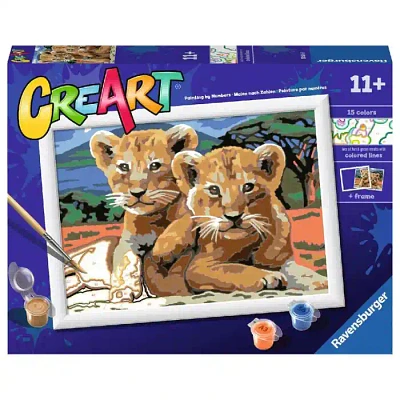 Ravensburger CreArt Little Lion Clubs Paint with Frame