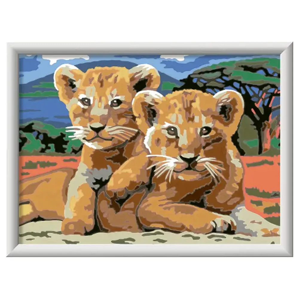 Ravensburger CreArt Little Lion Clubs Paint with Frame