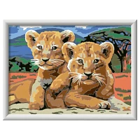 Ravensburger CreArt Little Lion Clubs Paint with Frame