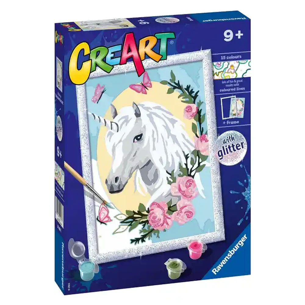 Ravensburger CreArt Unicorn Portrait Paint with Frame