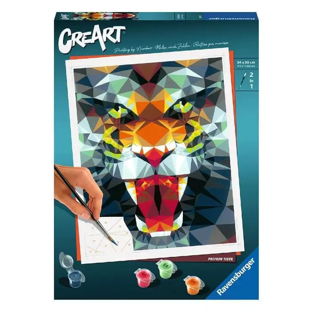 Ravensburger CreArt Polygon Tiger Paint