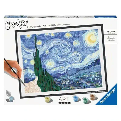 Ravensburger CreArt Vincent Van Gogh Starry Night Paint