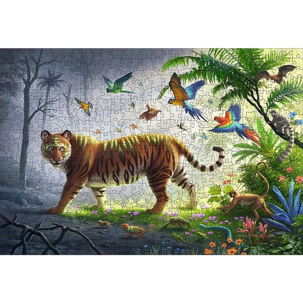 Ravensburger Jungle Tiger 500 Pieces Wooden Puzzle