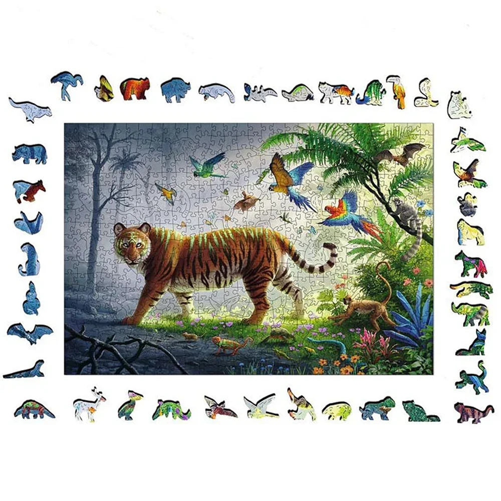 Ravensburger Jungle Tiger 500 Pieces Wooden Puzzle