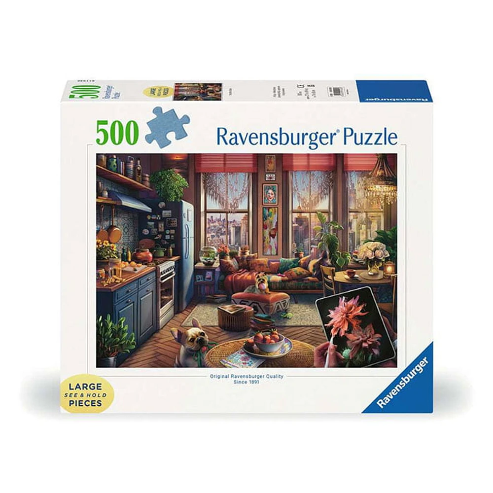 Ravensburger Cozy Boho Studio 500 Pieces Jigsaw Puzzle