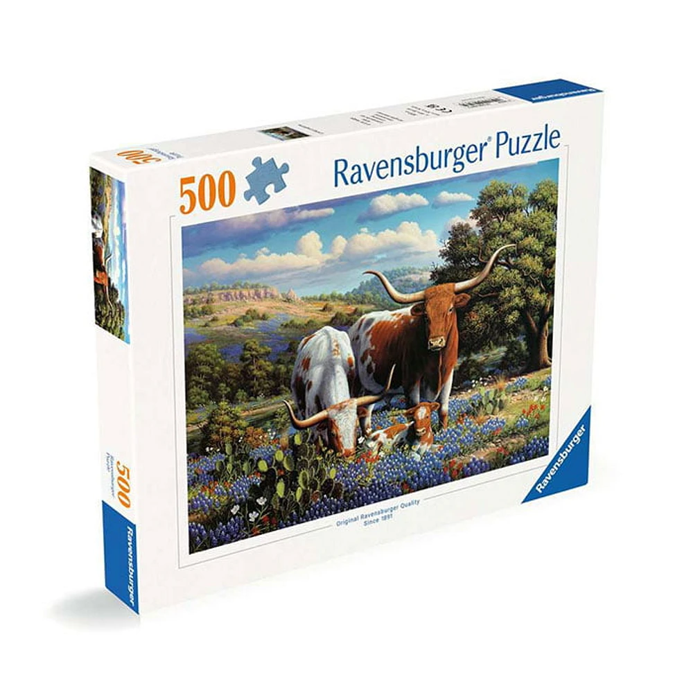 Ravensburger Loving Longhorns 500 Pieces Jigsaw Puzzle