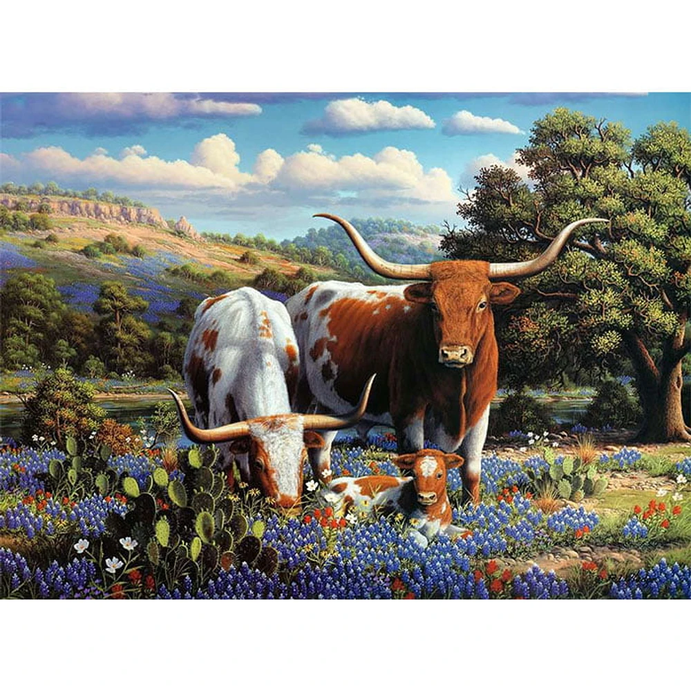 Ravensburger Loving Longhorns 500 Pieces Jigsaw Puzzle