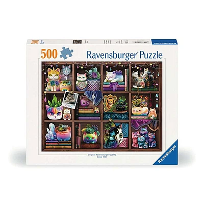 Ravensburger Cubby Cats and Succulents 500 Pieces Jigsaw Puzzle