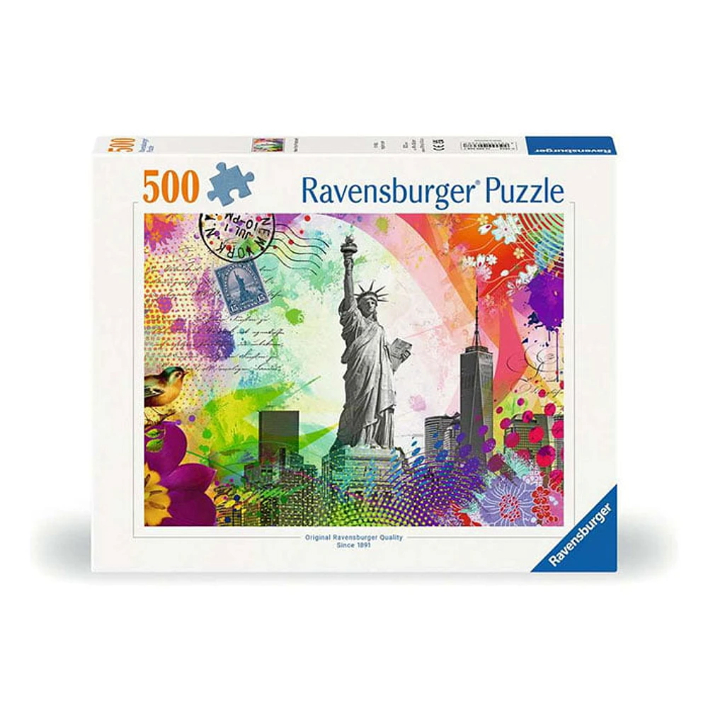 Ravensburger New York Postcard 500 Pieces Jigsaw Puzzle