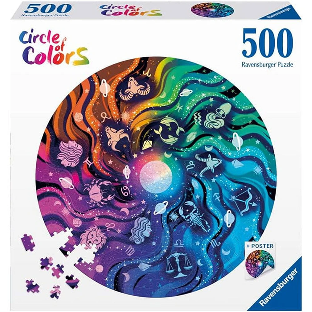 Ravensburger Circle of Colors Astrology 500 Pieces Jigsaw Puzzle