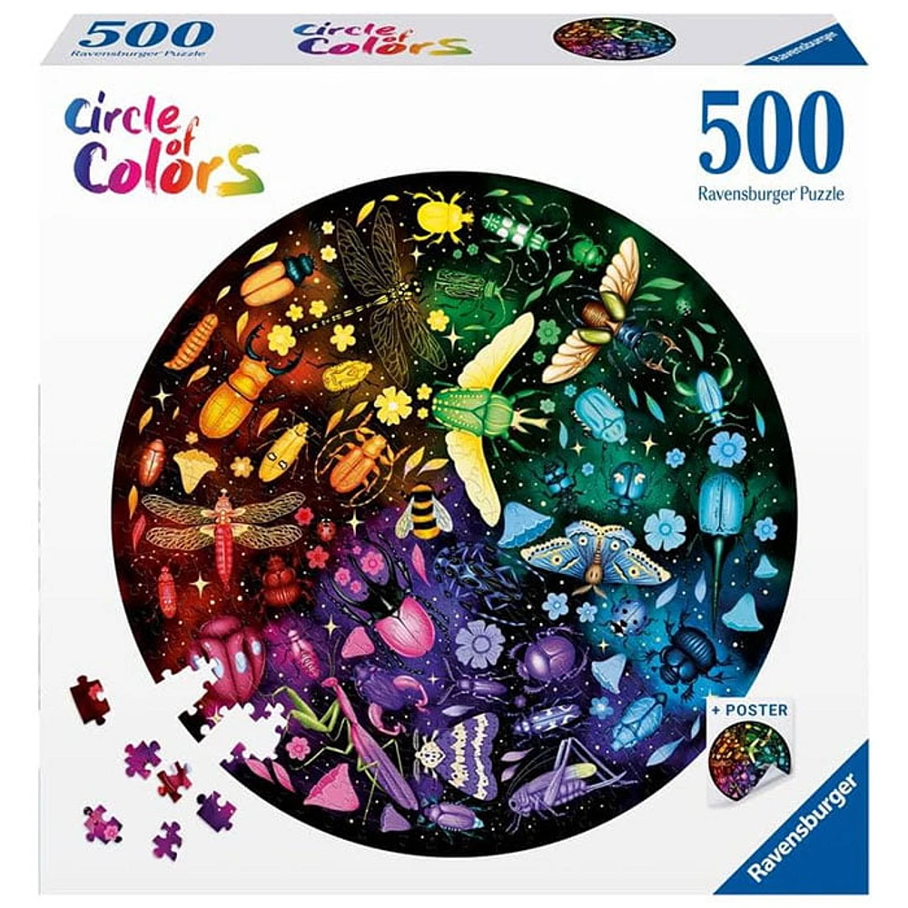 Ravensburger Circle of Colors Insects 500 Pieces Jigsaw Puzzle