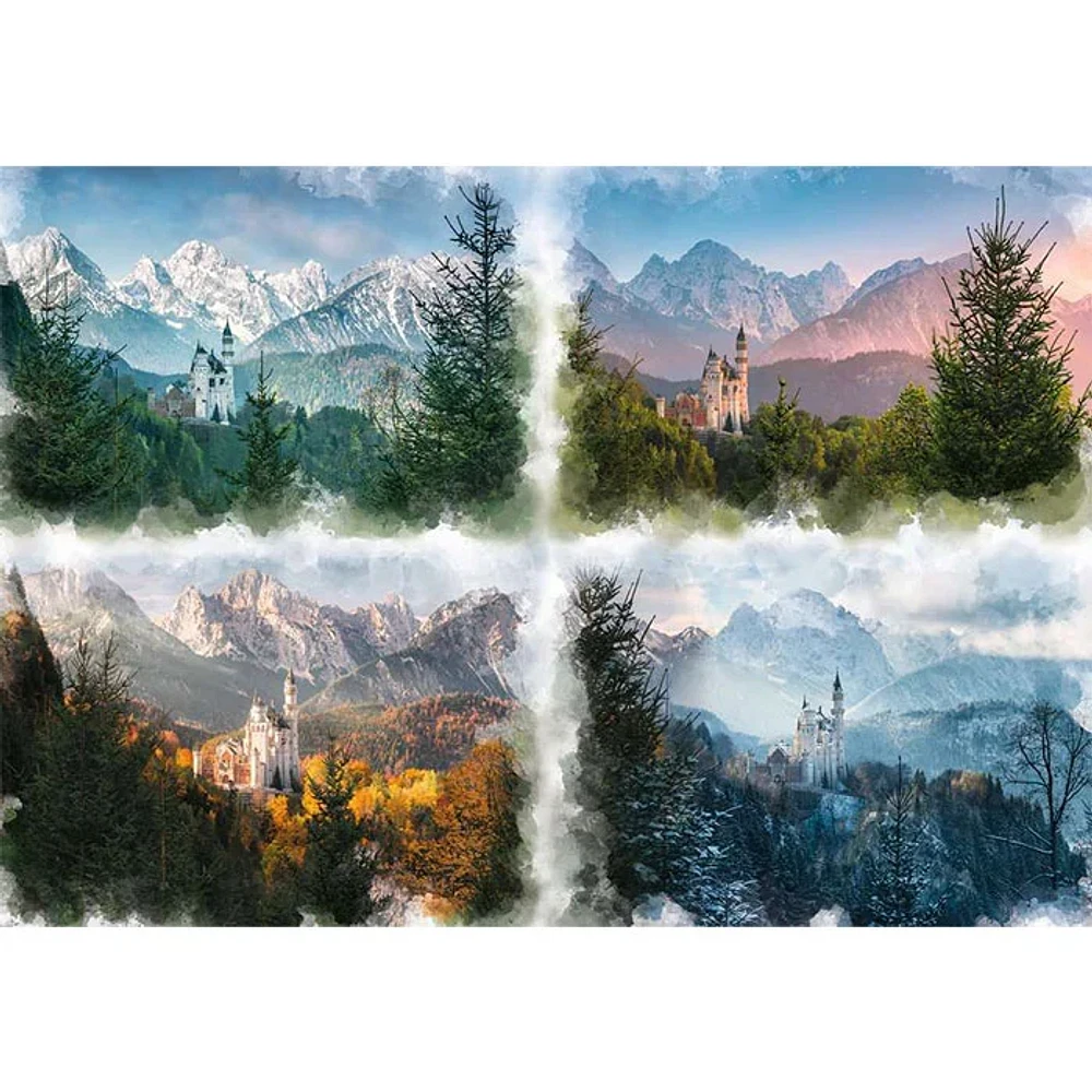 Ravensburger Neuschwanstein Castle Through the Seasons 18000 Pieces Jigsaw Puzzle