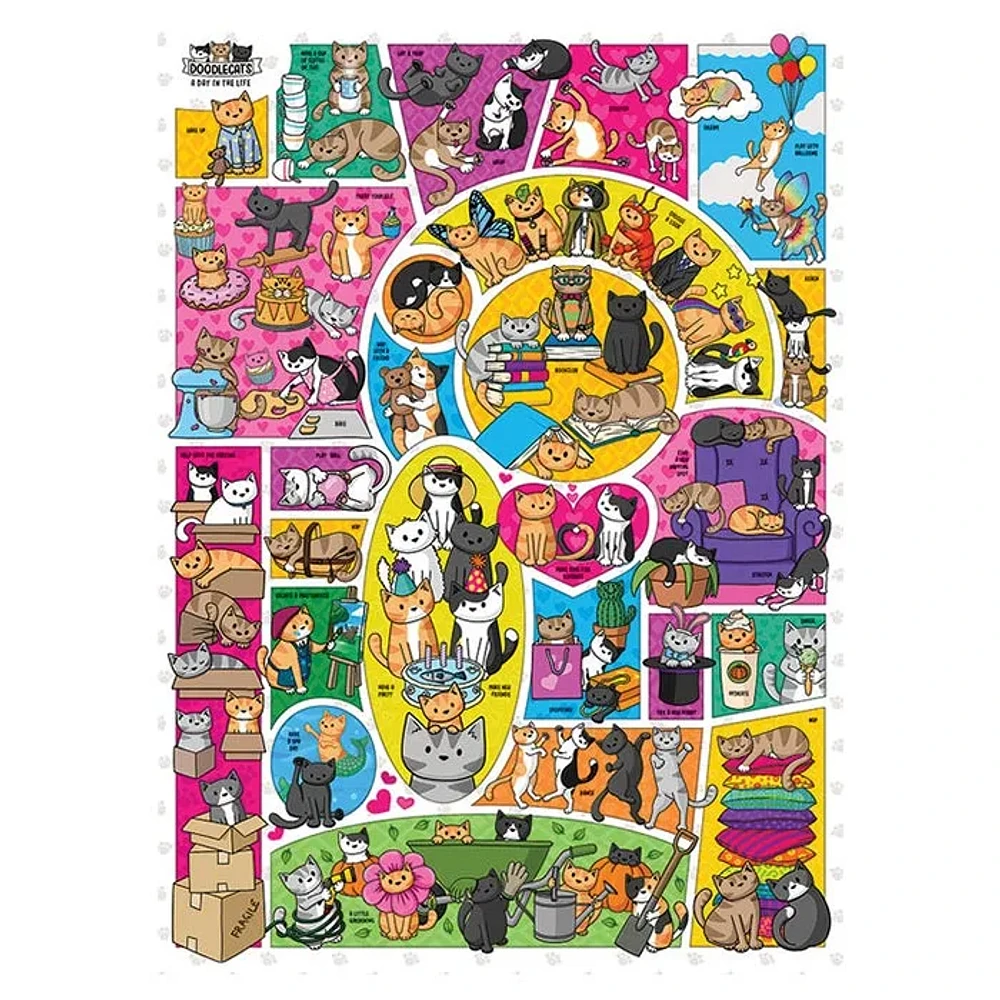 Cobble Hill 1000 Piece Puzzle – Doodlecats