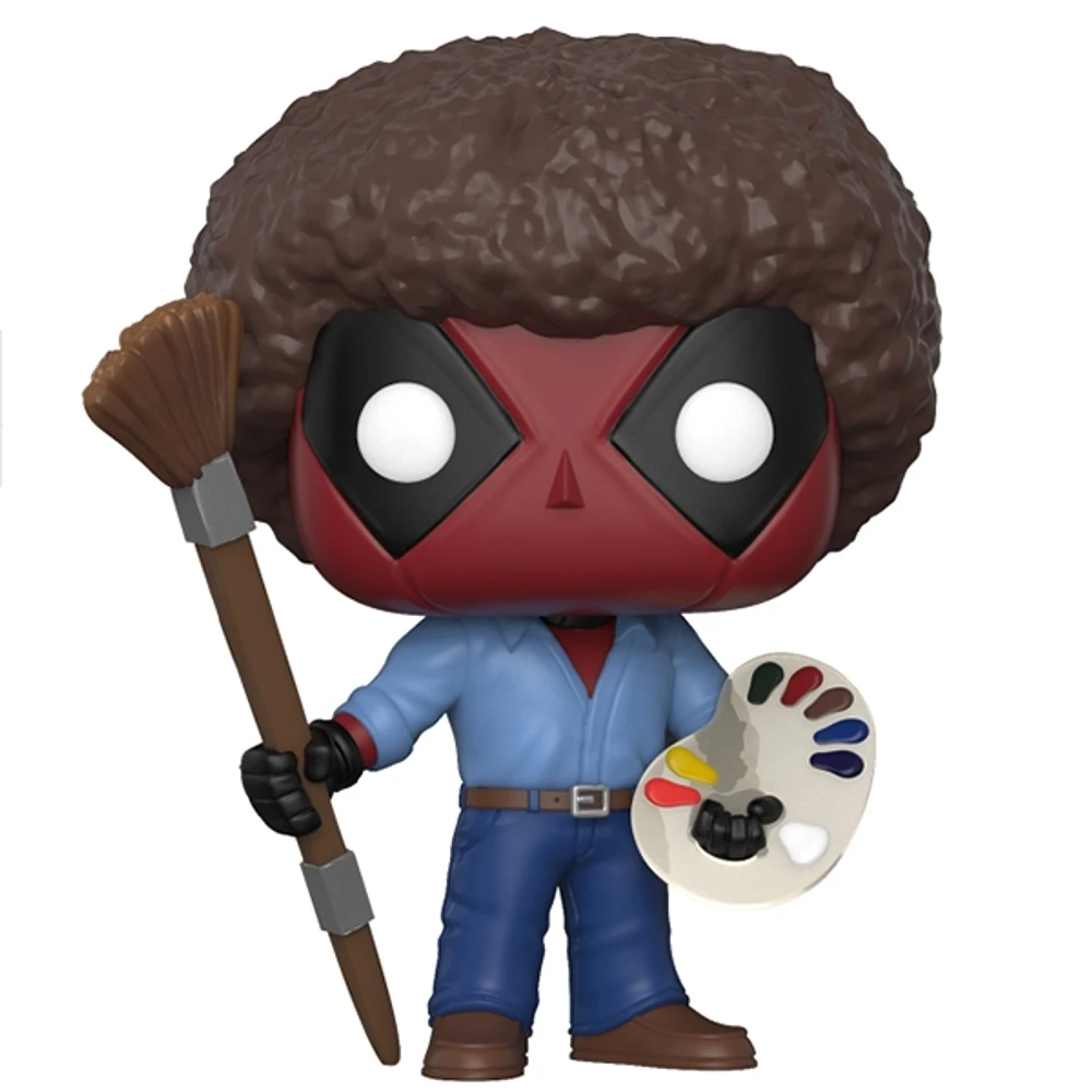 Pop Deadpool Bob Ross Vinyl Figure