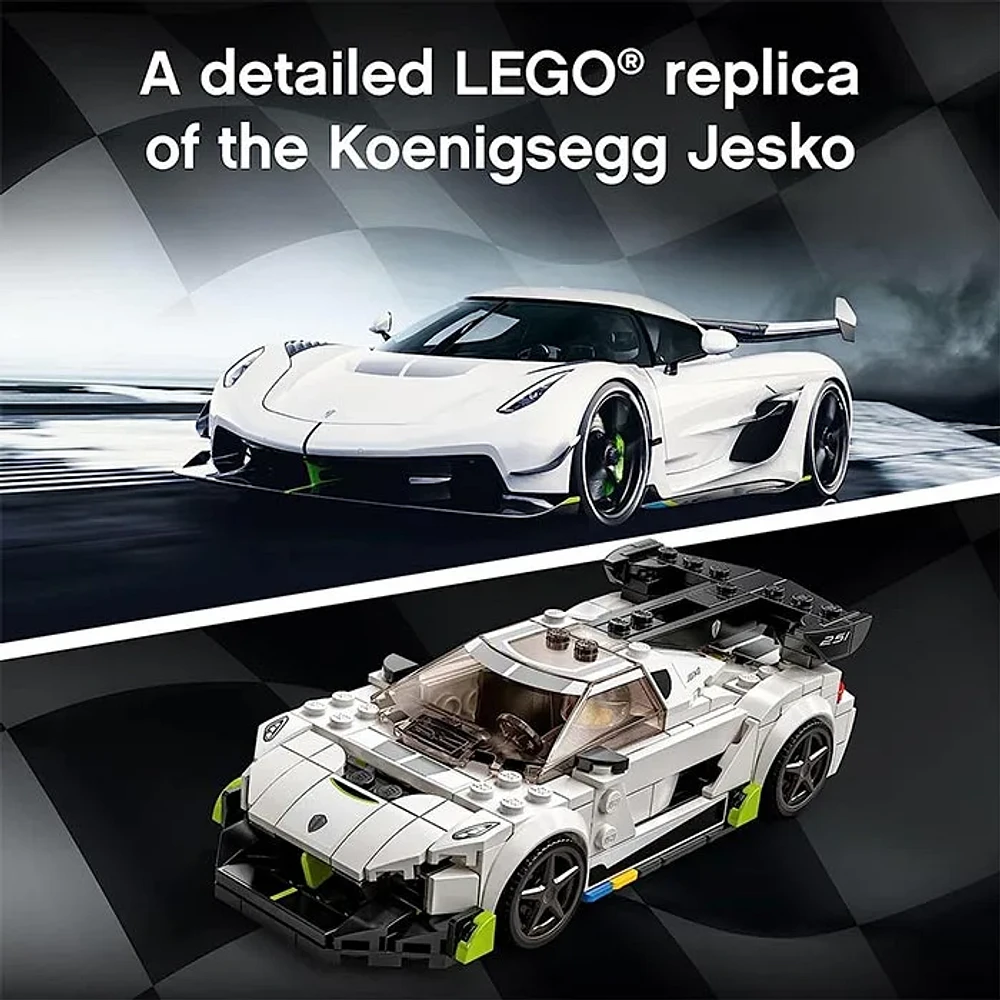 LEGO Speed Champions Koenigsegg Jesko Racing Sports Car Toy