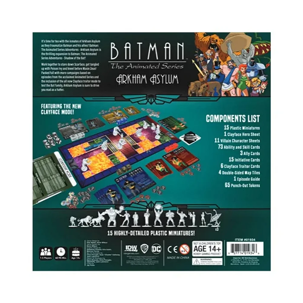 IDW Games: Batman the Animated Series: Arkham Asylum Expansion