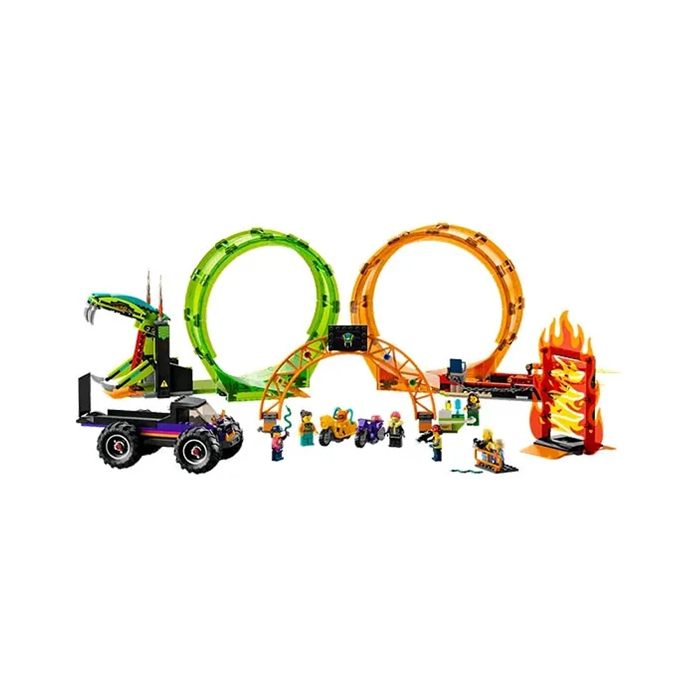 LEGO City Stuntz Double Loop Stunt Arena – 598 Pieces