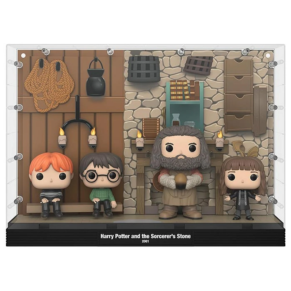 Funko Pop! Moment Deluxe Hagrid’s Hut Harry Potter with Ron Hagrid and Hermione